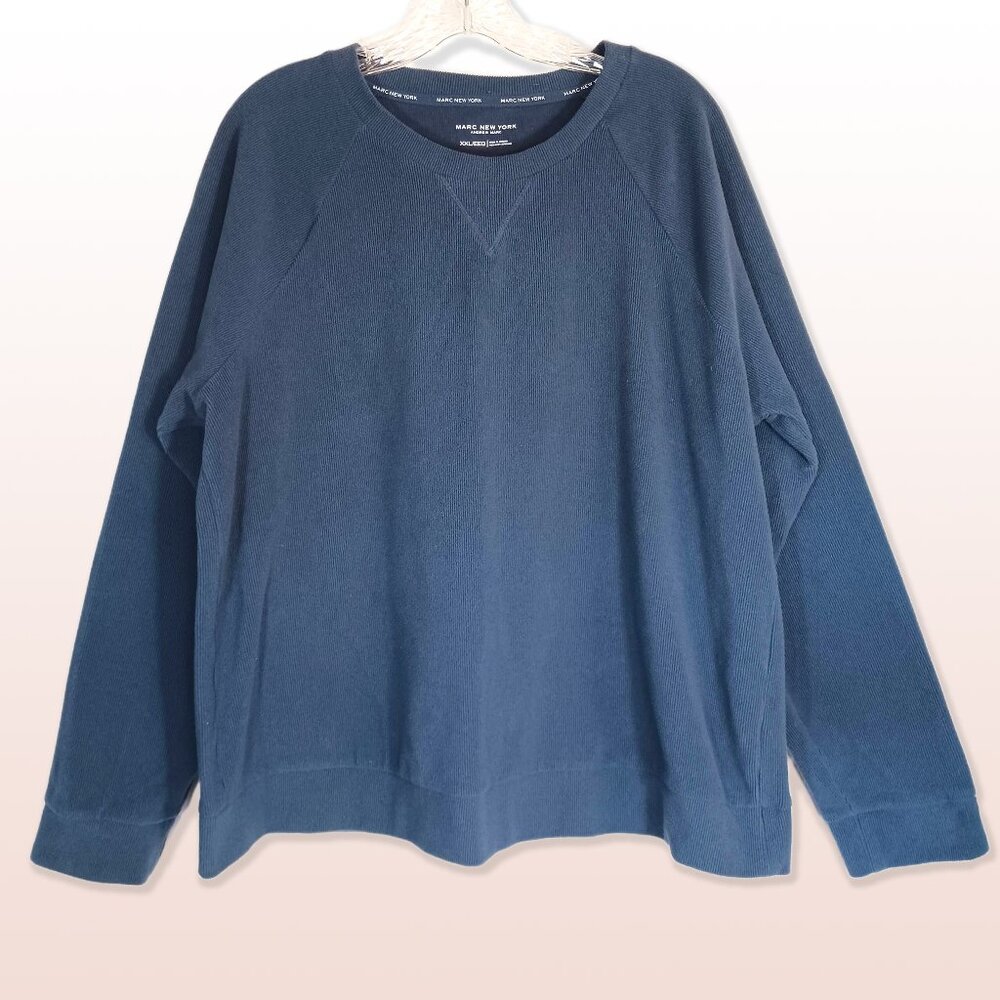 Marc New York Soft Crewneck Sweatshirt Dusty Navy Woman’s XXL